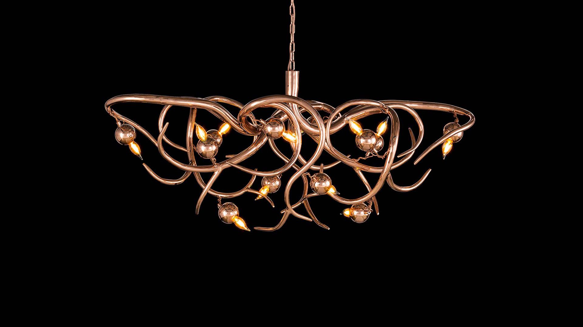 Eve Chandelier Oval Copper